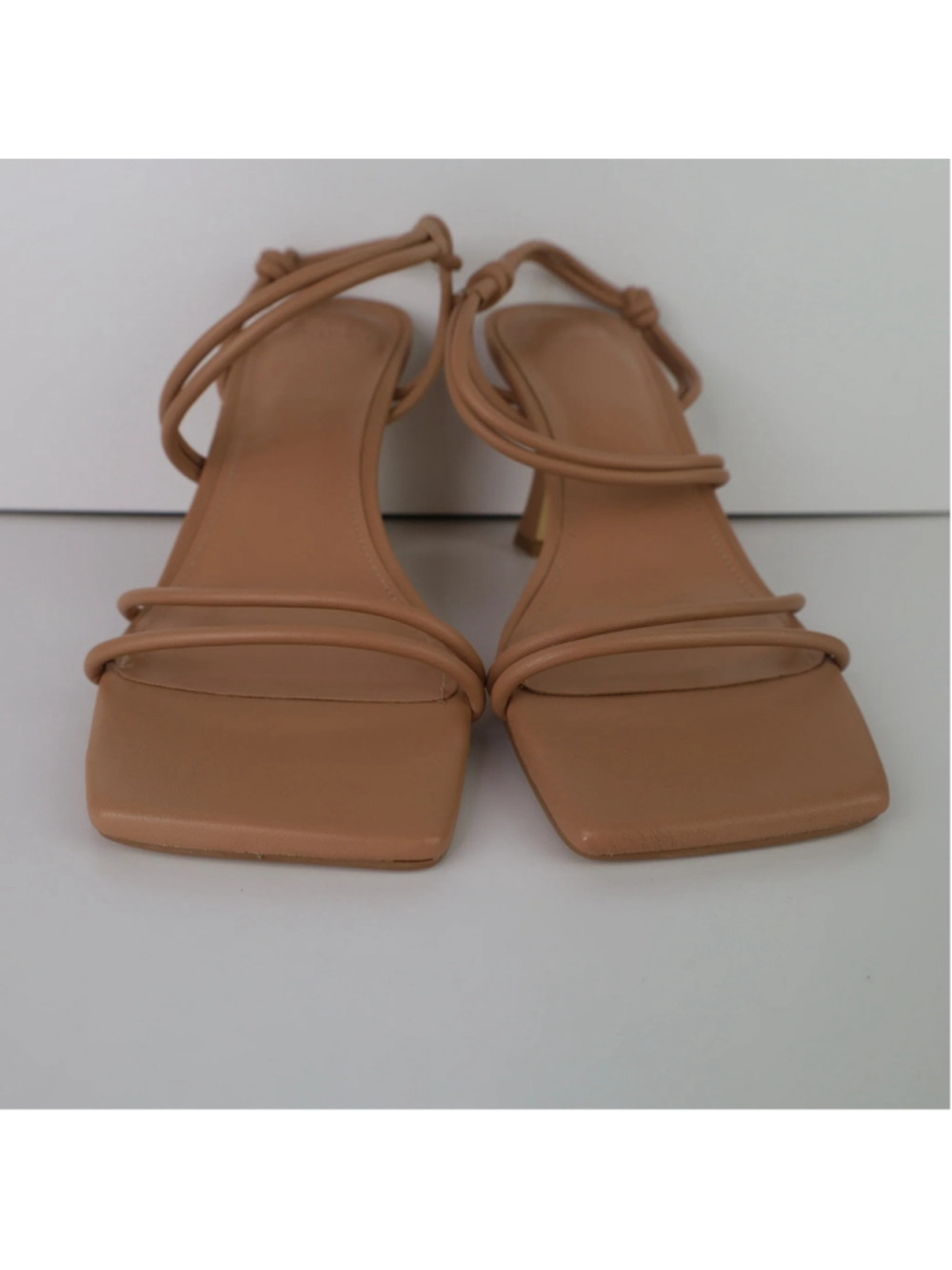 Marc Fisher LTD Davia Sandals 7.5M Medium Natural Strappy Kitten Heel NWD 0479 - Picture 4 of 16